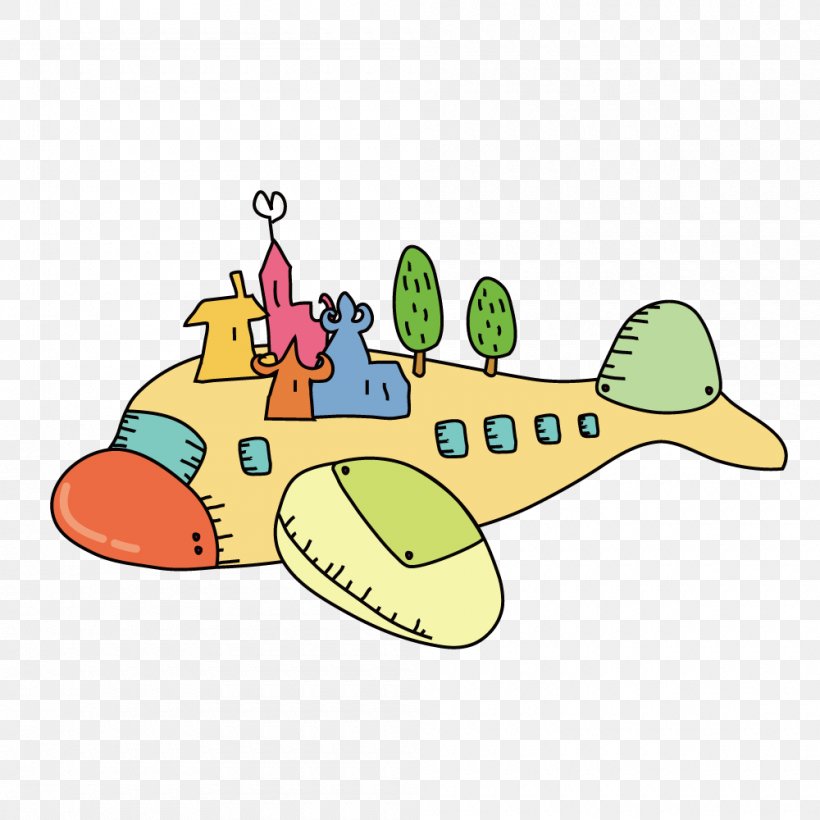 Airplane Drawing Photography Illustration, PNG, 1000x1000px, Airplane, Area, Bird, Cartoon, Drawing Download Free