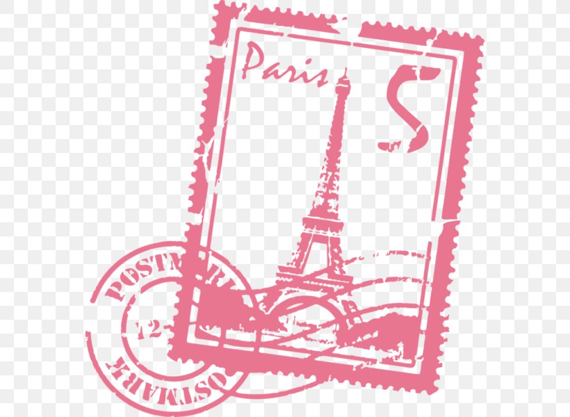 Eiffel Tower Wall Decal Postage Stamps Sticker, PNG, 574x600px, Eiffel Tower, Adhesive, Area, Brand, Building Download Free