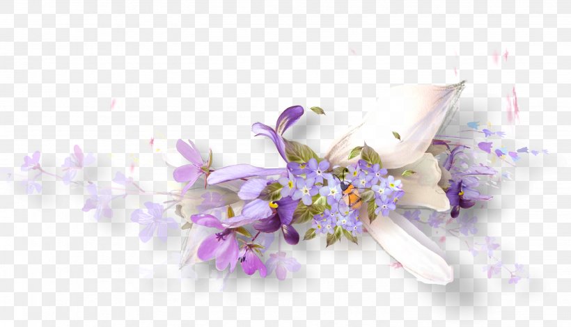 Leaf Floral Design Purple Flower, PNG, 2862x1642px, Leaf, Blossom, Blue, Branch, Cut Flowers Download Free