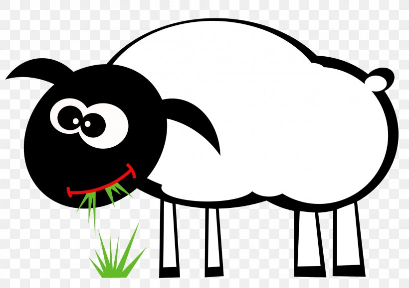 Sheep Goat Grazing Cattle Clip Art, PNG, 1969x1392px, Sheep, Agriculture, Area, Artwork, Black Download Free