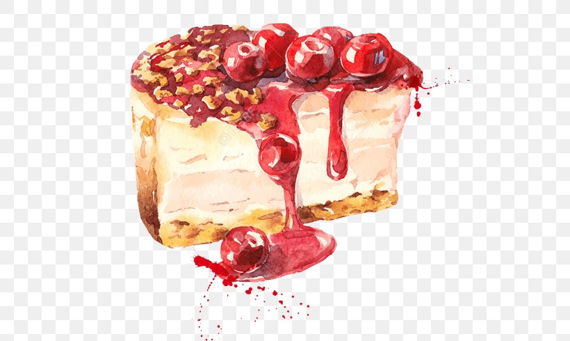Watercolor Painting Royalty-free Stock Photography, PNG, 700x490px, Watercolor Painting, Cranberry, Dessert, Drawing, Food Download Free