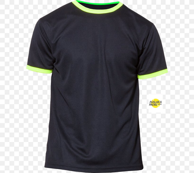 Sports Fan Jersey T-shirt MALAKAPADEL Black And Yellow Talla, PNG, 600x731px, Sports Fan Jersey, Active Shirt, Babolat, Black, Black And Yellow Download Free