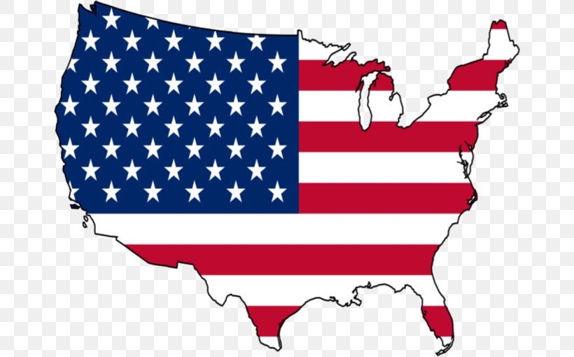 Flag Of The United States Map Clip Art, PNG, 668x510px, United States, Area, Blank Map, Flag, Flag Of Georgia Download Free