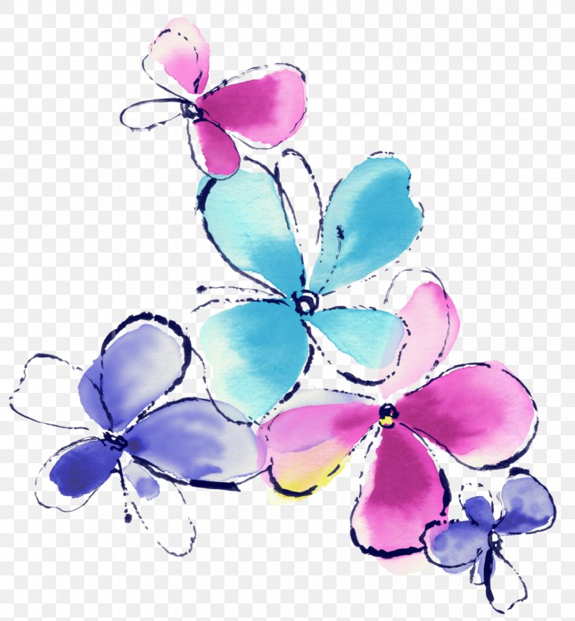 Watercolor Painting Butterfly Flower, PNG, 1169x1262px, Watercolor Painting, Art, Blue, Butterfly, Drawing Download Free