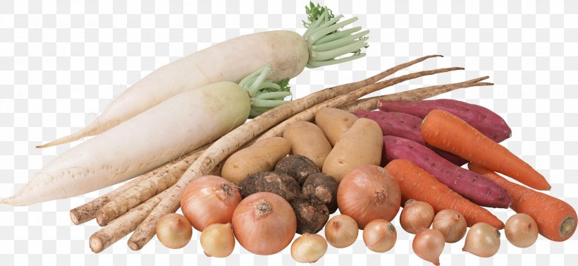 Tuber Vegetable Root Food Fruit, PNG, 2835x1306px, Tuber, Bulb, Carrot, Cassava, Dieting Download Free