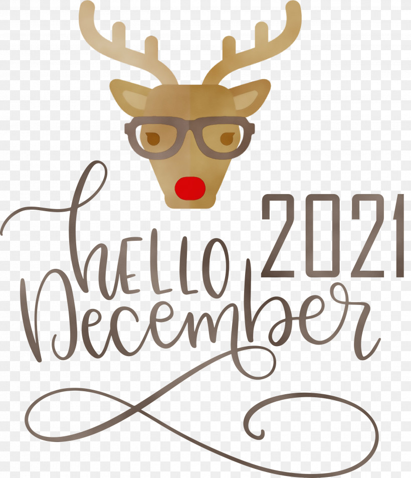 Reindeer, PNG, 2579x3000px, Hello December, Antler, December, Deer, Headgear Download Free