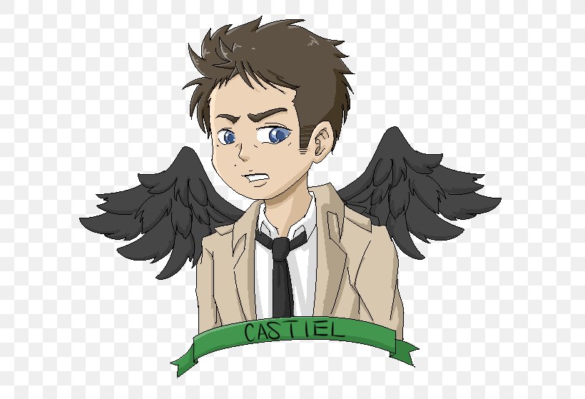 Castiel Supernatural Character, PNG, 622x559px, Watercolor, Cartoon, Flower, Frame, Heart Download Free