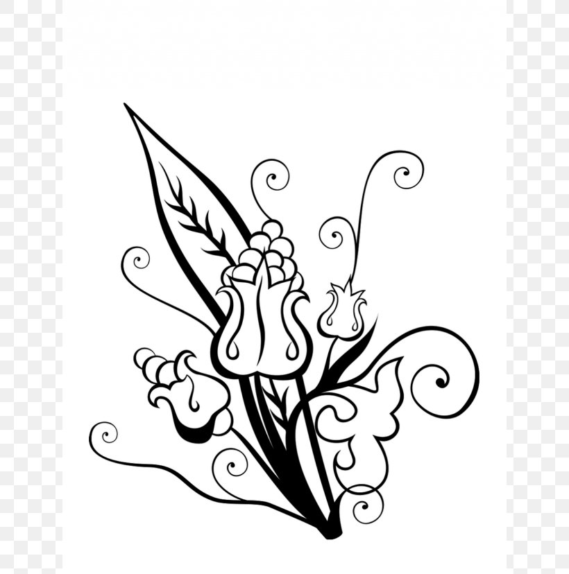 Flower Bouquet Drawing Coloring Book Clip Art, PNG, 640x828px, Flower, Art, Artwork, Black, Black And White Download Free