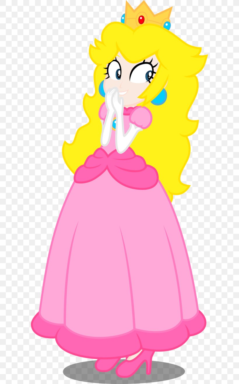 Princess Peach Mario Bros. Princess Daisy Rosalina, PNG, 608x1314px, Princess Peach, Art, Artwork, Clothing, Equestria Download Free