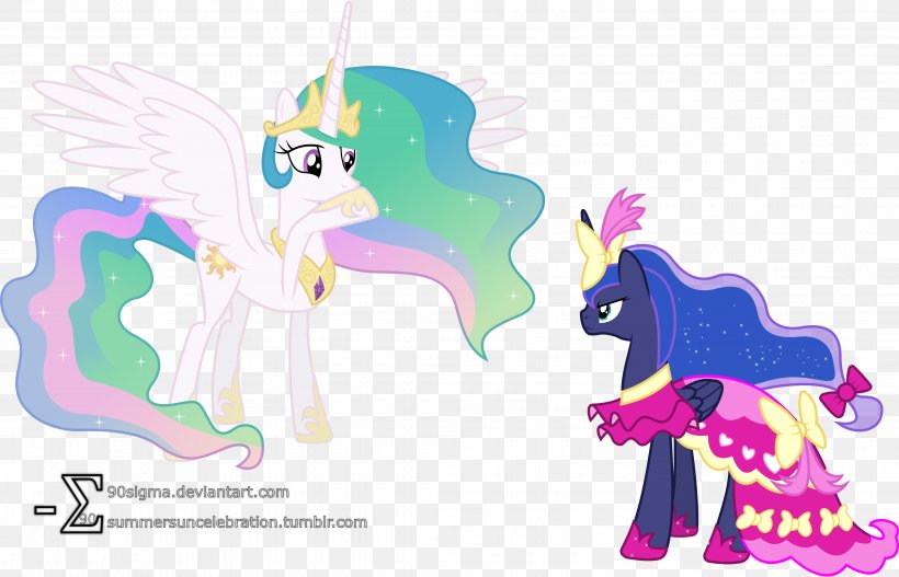 Princess Celestia Princess Luna Twilight Sparkle Rainbow Dash Pony, PNG, 8340x5360px, Princess Celestia, Animal Figure, Art, Cartoon, Equestria Download Free