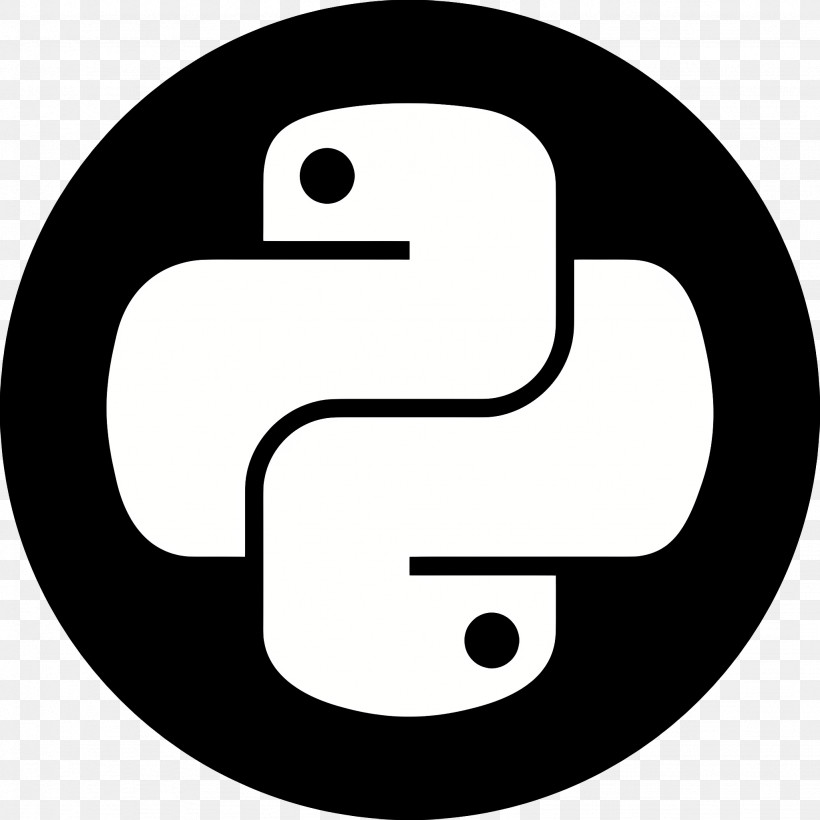 Python Logo - Python Programming Logo In Black And White, PNG ...