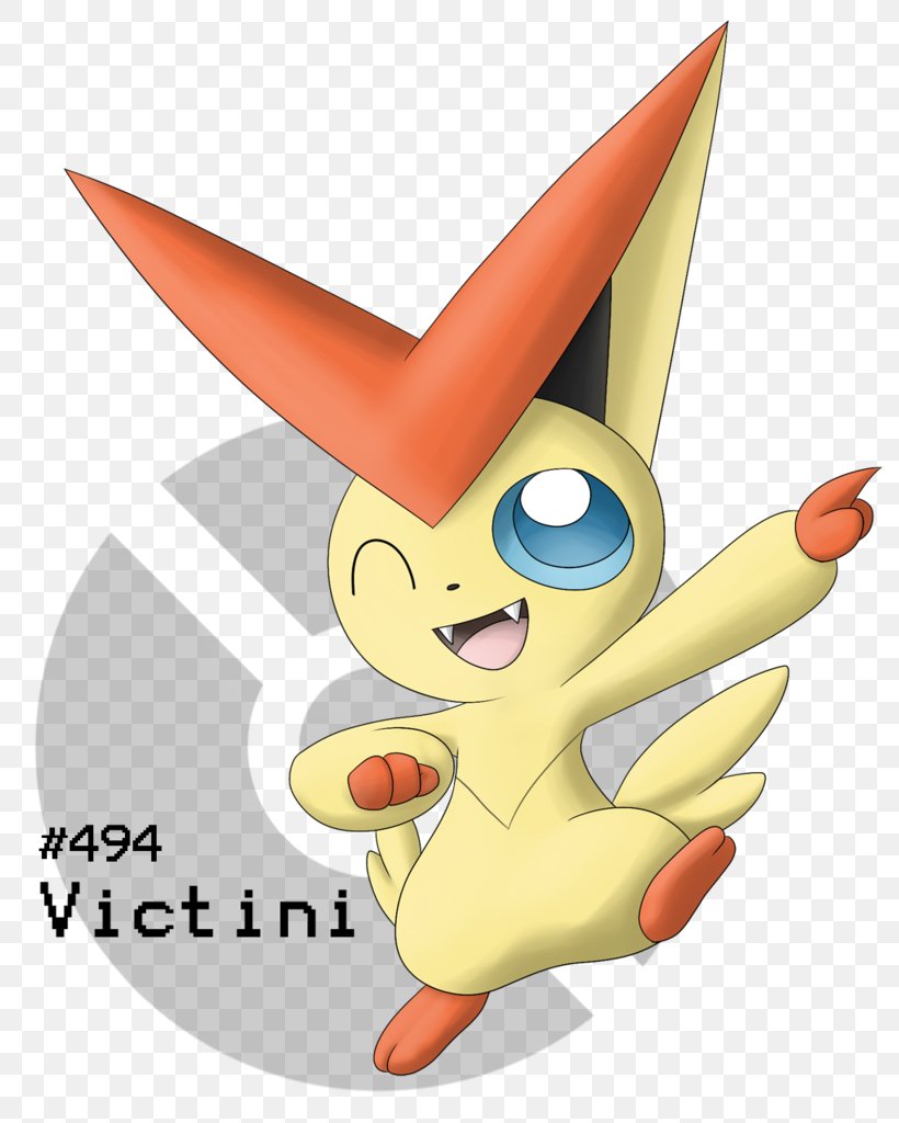Victini Pokémon Clip Art, PNG, 800x1024px, Watercolor, Cartoon, Flower, Frame, Heart Download Free