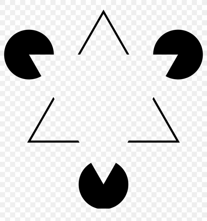 Illusory Contours Optical Illusion Kanizsa Triangle Perception, PNG, 1000x1067px, Illusory Contours, Ambiguous Image, Area, Black, Black And White Download Free