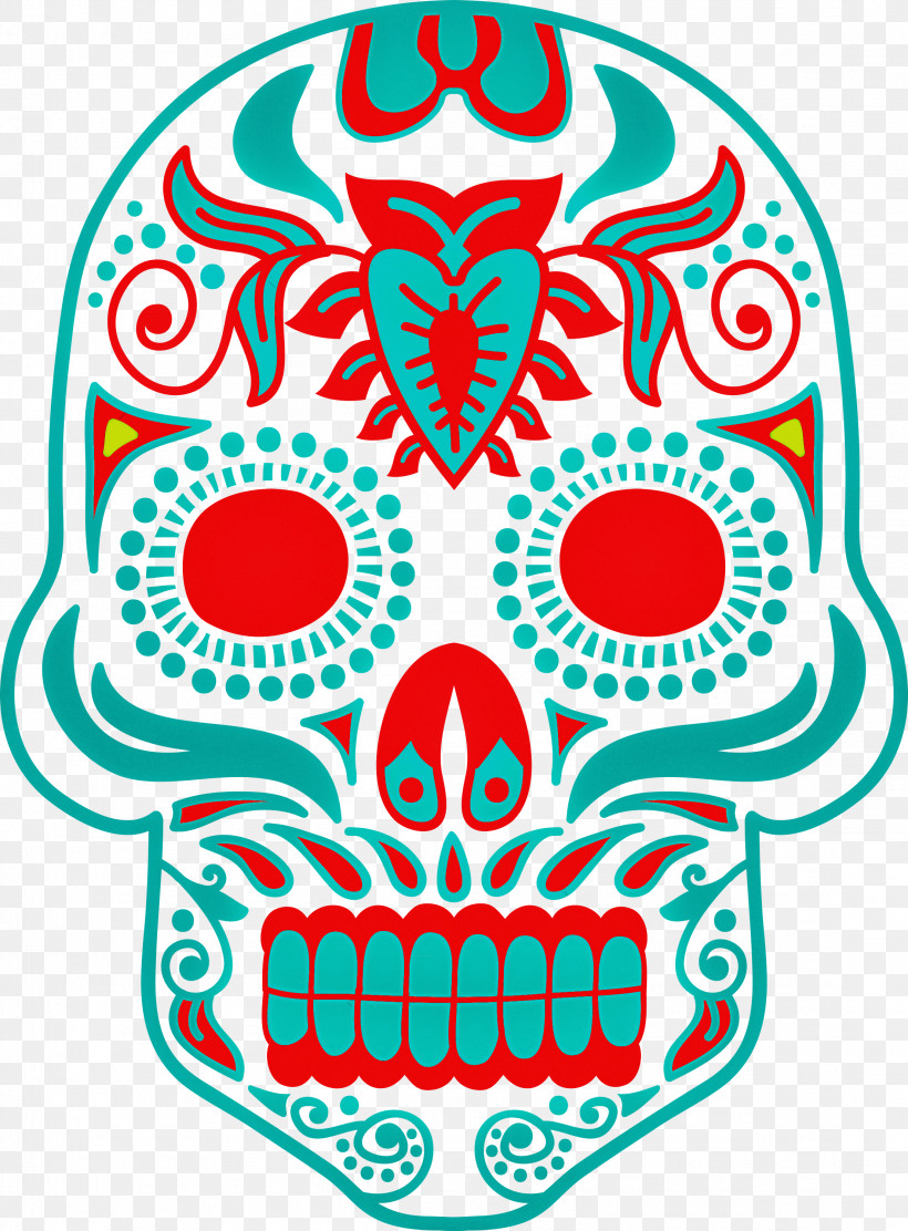 Sugar Skull, PNG, 2211x3000px, Sugar Skull, Arts, Cartoon, Colored Pencil, Drawing Download Free