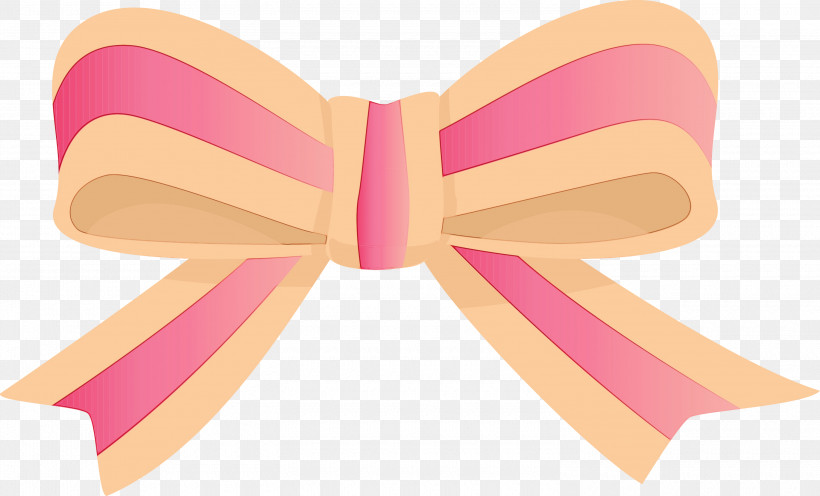 Bow Tie, PNG, 3000x1818px, Decoration Ribbon, Bow Tie, Cute Ribbon, Paint, Pink Download Free