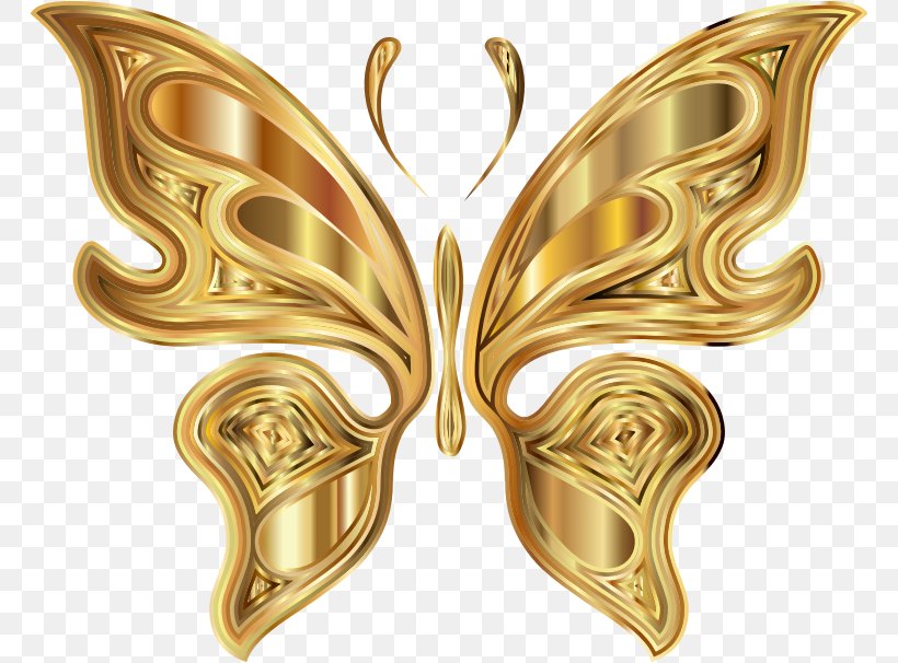 Butterfly Insect, PNG, 766x606px, Butterfly, Body Jewelry, Brass, Butterflies And Moths, Gold Download Free
