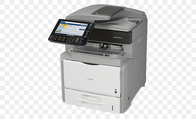 Multi-function Printer Ricoh Photocopier Printing, PNG, 500x500px, Multifunction Printer, Copying, Digital Imaging, Duplex Printing, Electronic Device Download Free