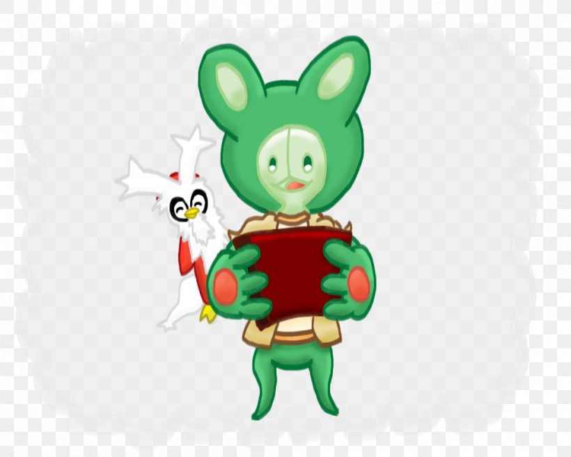 Easter Bunny Green Desktop Wallpaper Clip Art, PNG, 1000x800px, Easter Bunny, Art, Cartoon, Computer, Easter Download Free