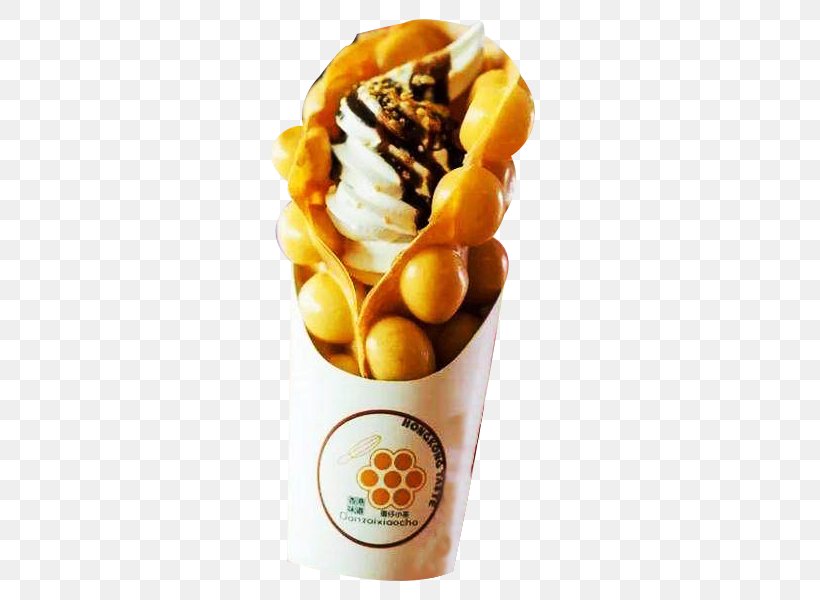Ice Cream Sundae Egg Waffle Egg Roll, PNG, 600x600px, Ice Cream, American Food, Chocolate, Cuisine, Dairy Product Download Free