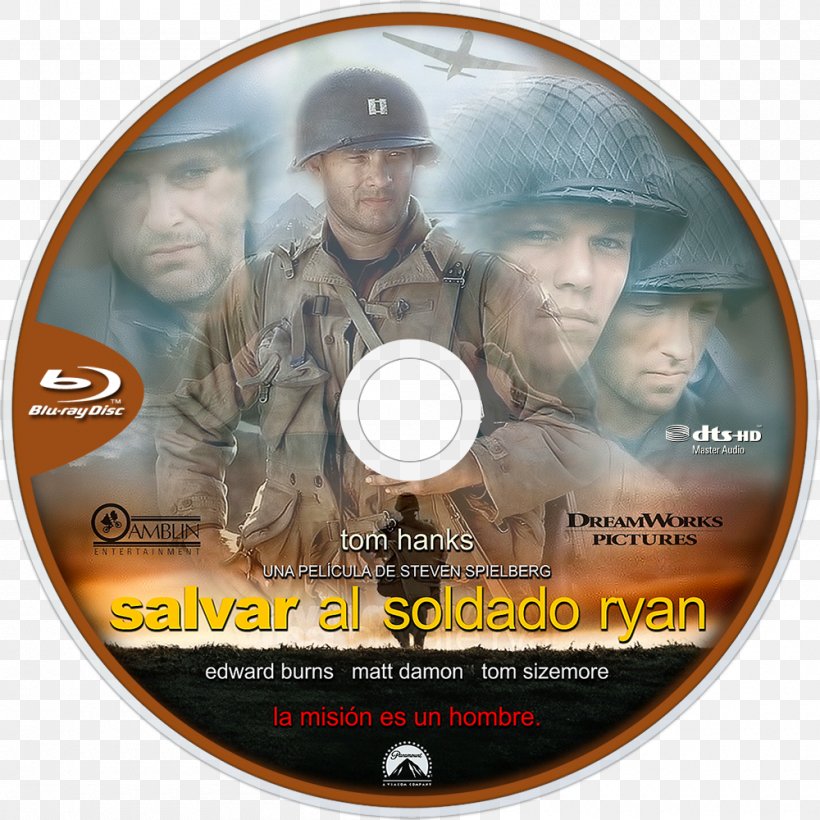 Saving Private Ryan Tom Hanks DVD Blu-ray Disc YouTube, PNG, 1000x1000px, Saving Private Ryan, Bluray Disc, Compact Disc, Cover Art, Dvd Download Free