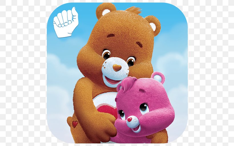 Care Bears Guess The ASL Sign Toy American Sign Language, PNG, 512x512px, Watercolor, Cartoon, Flower, Frame, Heart Download Free