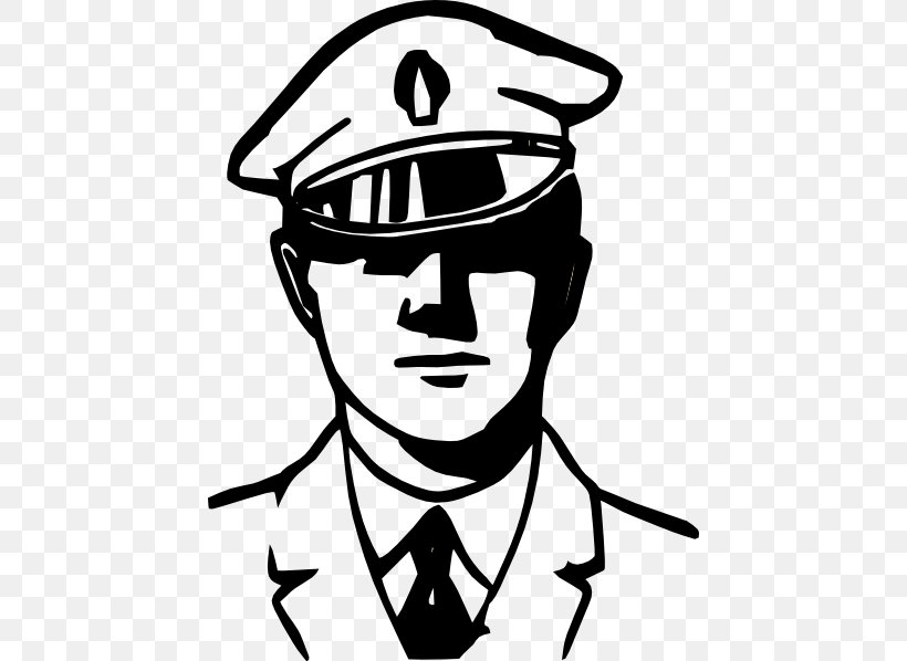 Police Officer Black And White Police Car Clip Art, PNG, 444x598px, Police Officer, Arrest, Art, Badge, Bicycle Helmet Download Free