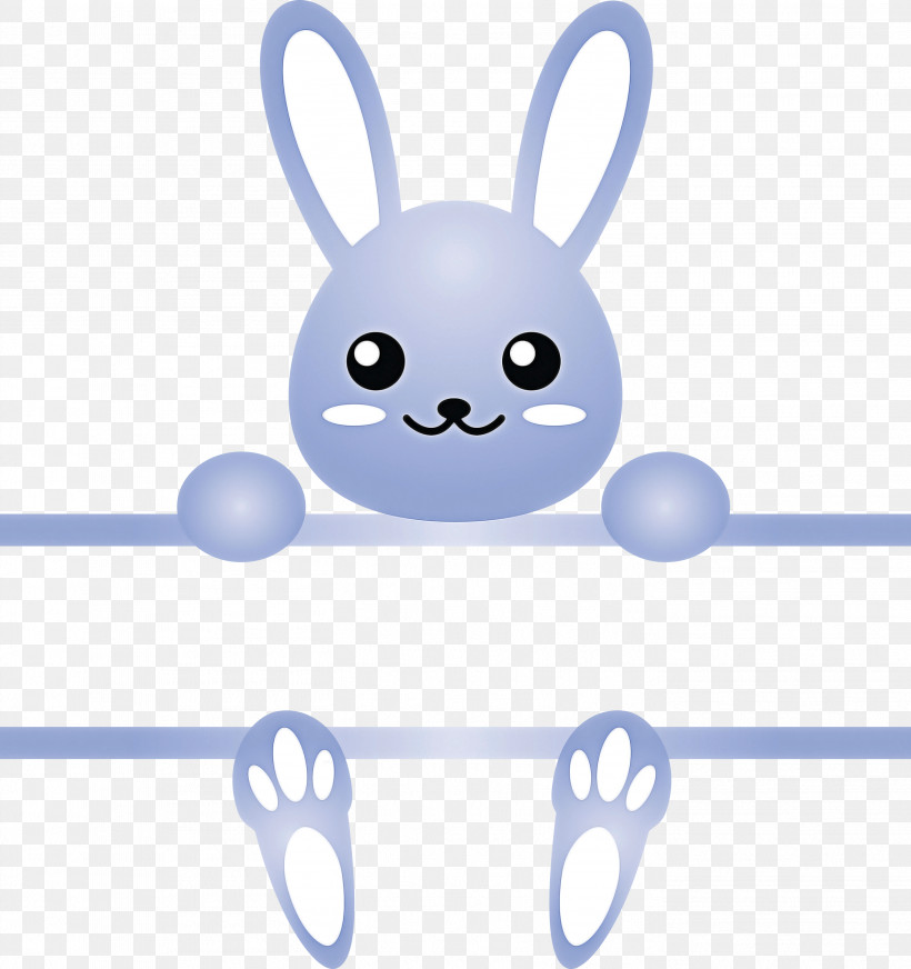 Bunny Frame Easter Day, PNG, 2819x3000px, Bunny Frame, Baby Toys, Blue, Cartoon, Easter Bunny Download Free