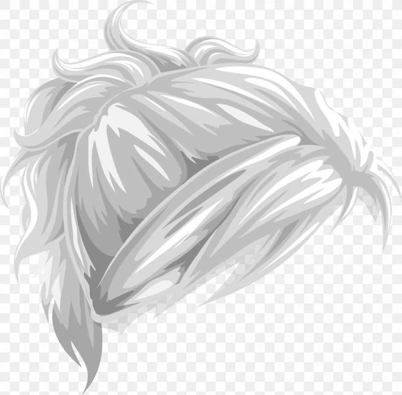 Hair Drawing Ponytail Clip Art, PNG, 2436x2400px, Hair, Artwork, Black And White, Black Hair, Canities Download Free