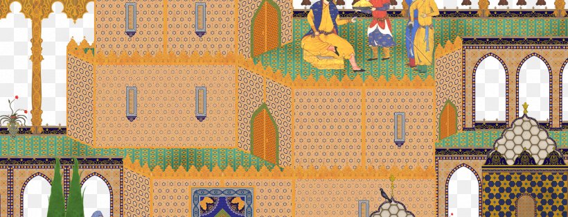 One Thousand And One Nights Aladdin Illustration, PNG, 1400x536px, One Thousand And One Nights, Aladdin, Arch, Art, Building Download Free