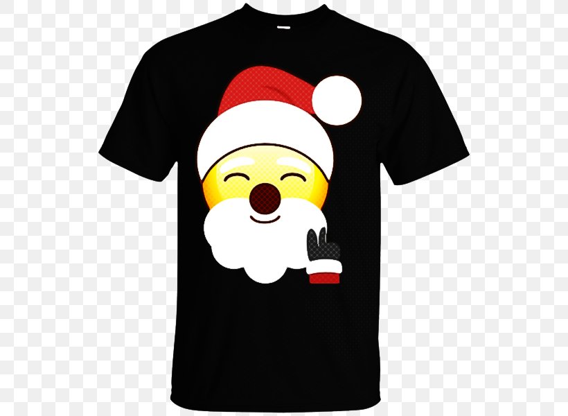 Santa Claus Cartoon, PNG, 600x600px, Tshirt, Cartoon, Clothing, Facial Hair, Hanes Download Free