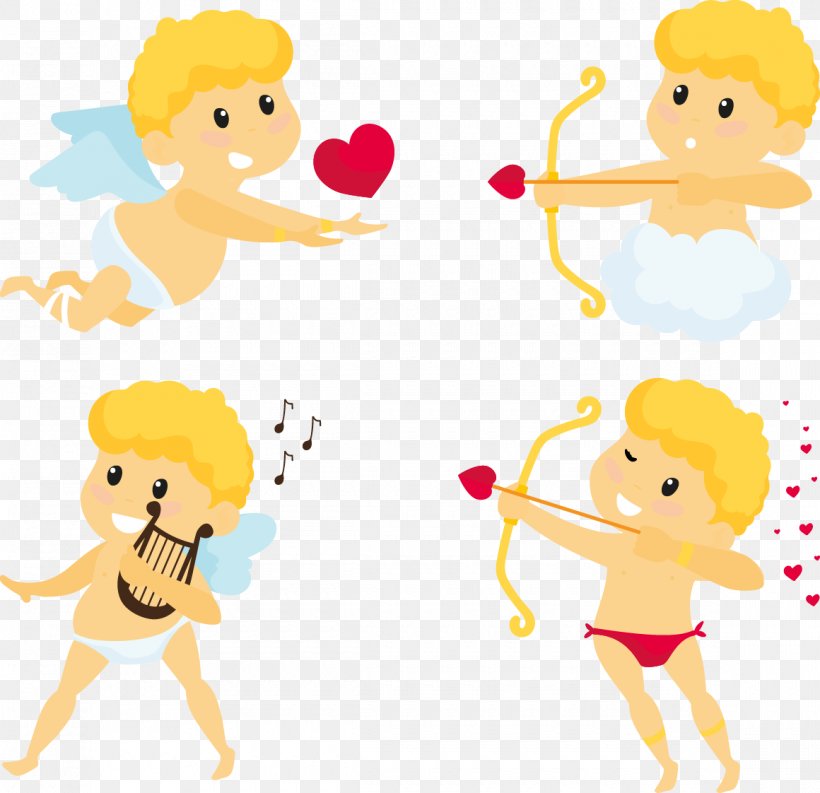 Cupid Archery Download, PNG, 1160x1122px, Watercolor, Cartoon, Flower, Frame, Heart Download Free