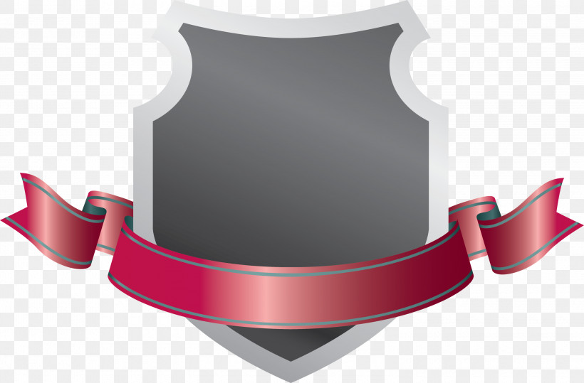 Emblem Ribbon, PNG, 3000x1972px, Emblem Ribbon, Pink, Shield Download Free