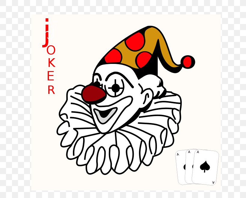 Joker Clown Playing Card Clip Art, PNG, 800x660px, Watercolor, Cartoon,  Flower, Frame, Heart Download Free