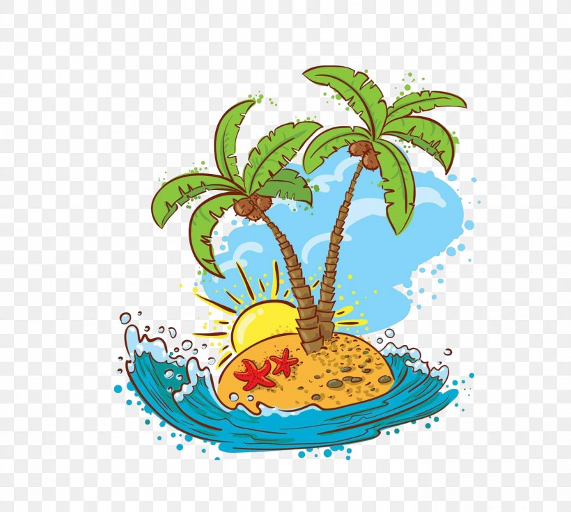 Coconut Tree Cartoon, PNG, 1393x1251px, Coconut, Art, Cartoon, Flowering Plant, Flowerpot Download Free