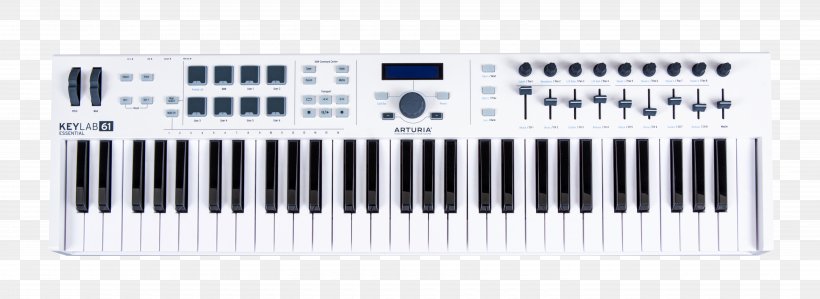MIDI Controllers Arturia MiniLab 61 MIDI Keyboard, PNG, 5760x2101px, Watercolor, Cartoon, Flower, Frame, Heart Download Free