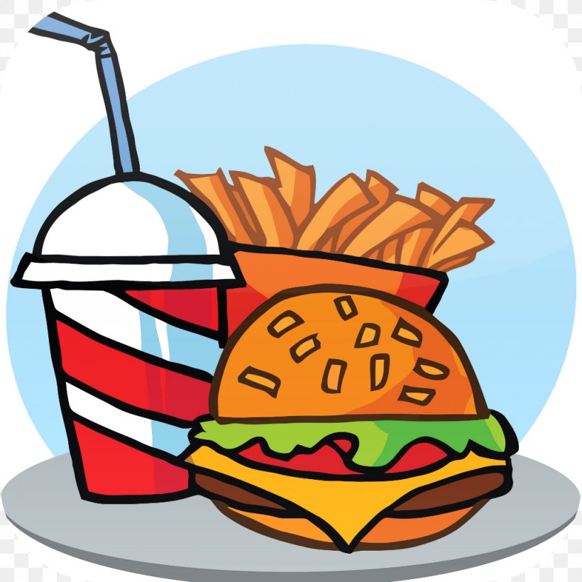 Fast Food Restaurant Junk Food French Fries Hamburger, PNG, 1024x1024px, Fast Food, Artwork, Burger King, Calorie, Eating Download Free