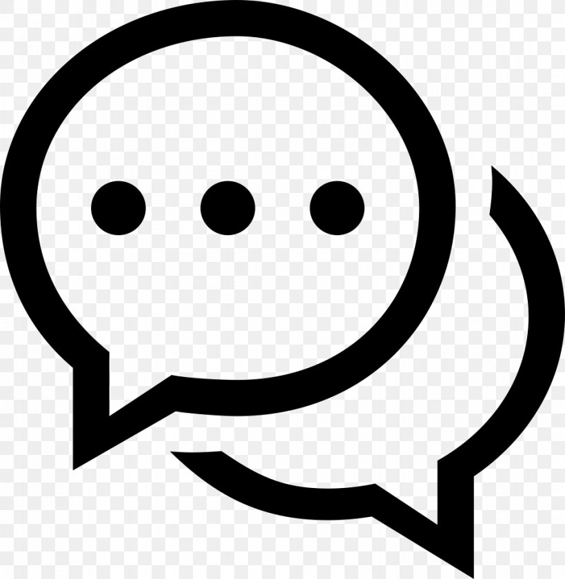 Online Chat Symbol Icon Design, PNG, 956x980px, Online Chat, Black, Black And White, Client, Emoticon Download Free