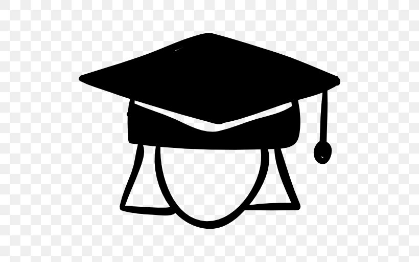 Student Graduation Ceremony Graduate University Education, PNG, 512x512px, Student, Artwork, Black, Black And White, College Download Free