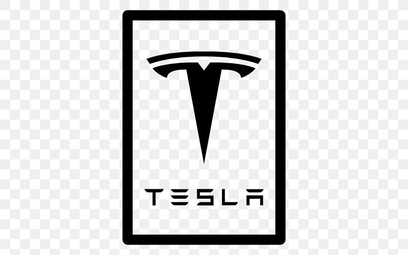 Tesla Motors Tesla Model X Car Tesla Roadster, PNG, 512x512px, Tesla Motors, Area, Black, Black And White, Brand Download Free