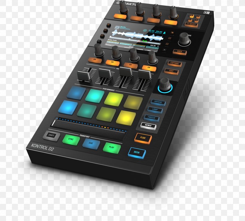 Traktor Native Instruments Disc Jockey DJ Controller DJ Mixer, PNG, 2000x1799px, Watercolor, Cartoon, Flower, Frame, Heart Download Free