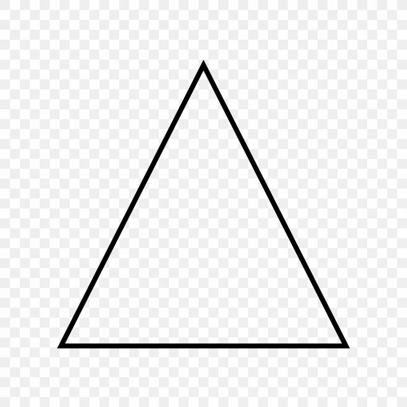 Triangle Clip Art, PNG, 1200x1200px, Triangle, Acute And Obtuse Triangles, Area, Black, Black And White Download Free