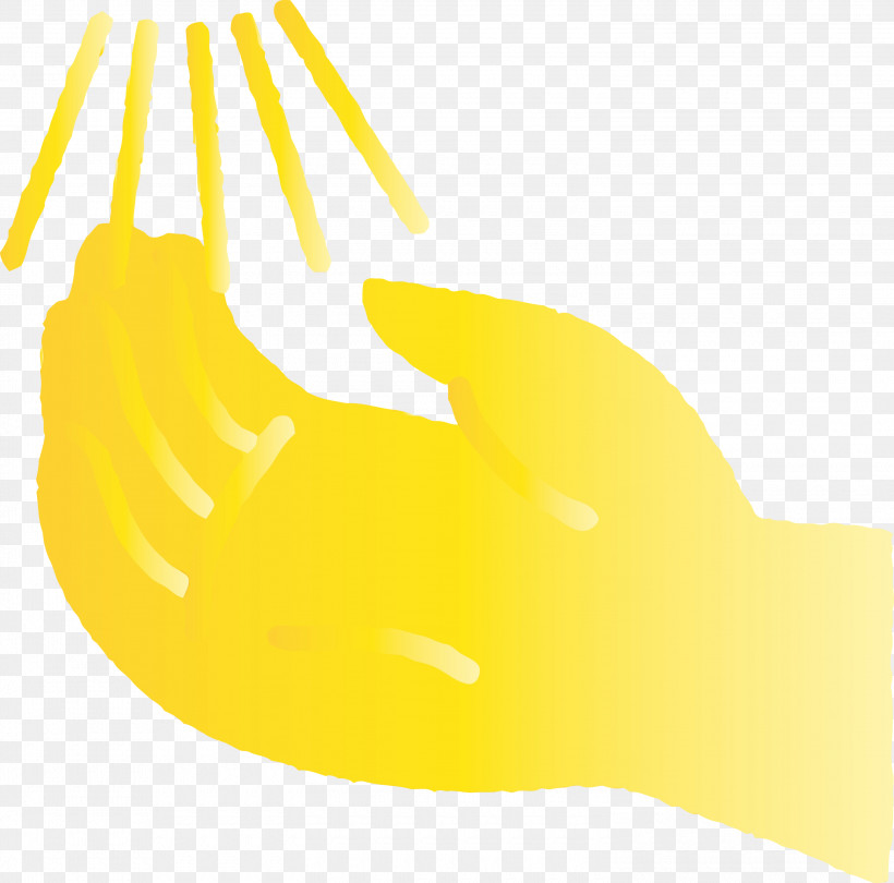 Yellow Hand, PNG, 3000x2965px, Washing Hand, Hand, Paint, Watercolor, Wet Ink Download Free