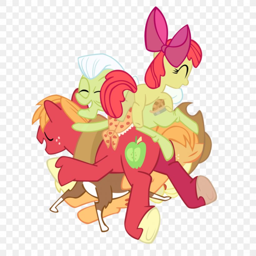 Apple Bloom Applejack Pony Family Appreciation Day Mother, PNG, 894x894px, Watercolor, Cartoon, Flower, Frame, Heart Download Free