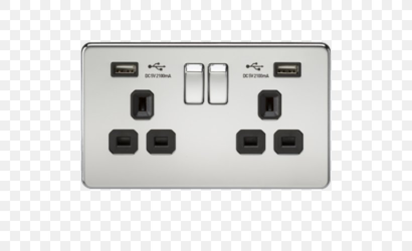 Battery Charger AC Power Plugs And Sockets Electrical Switches USB Latching Relay, PNG, 500x500px, Battery Charger, Ac Power Plugs And Socket Outlets, Ac Power Plugs And Sockets, Adapter, Computer Port Download Free