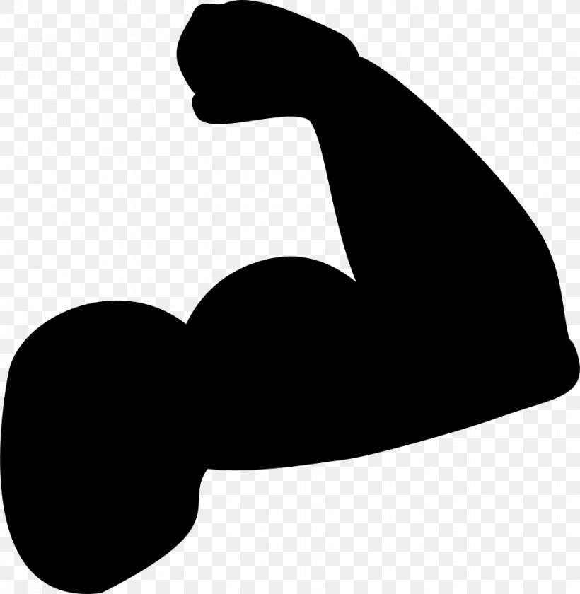 Biceps Muscle Arm Silhouette, PNG, 956x980px, Biceps, Arm, Artwork, Biceps Femoris Muscle, Black And White Download Free
