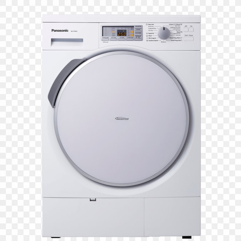 Clothes Dryer Washing Machines Panasonic Combo Washer Dryer, PNG, 1080x1080px, Clothes Dryer, Combo Washer Dryer, Drying, Heat Pump, Home Appliance Download Free
