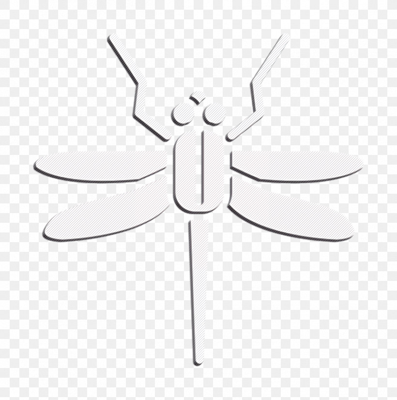 Bug Icon Dragonfly Icon Insects Icon, PNG, 1298x1308px, Bug Icon, Black, Blackandwhite, Dragonflies And Damseflies, Dragonfly Icon Download Free
