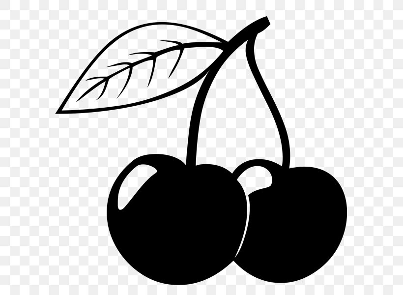 Rainier Cherry Clip Art Vector Graphics Sour Cherry, PNG, 600x600px, Cherry, Artwork, Black, Black And White, Black Cherry Download Free