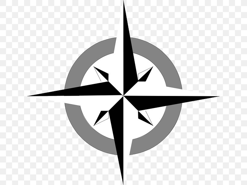 Vector Graphics Clip Art Compass Rose Image, PNG, 640x615px, Compass Rose, Black And White, Compass, Drawing, Flower Download Free