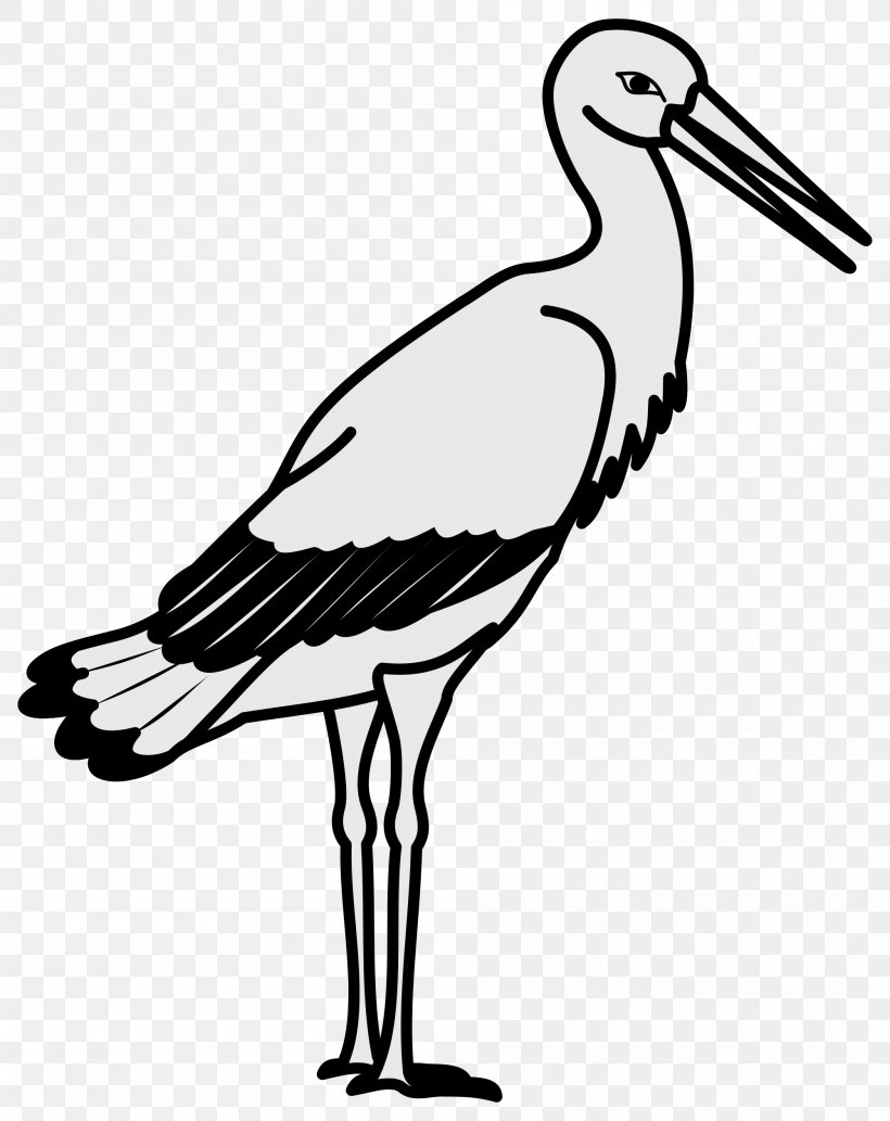 White Stork Crane Bird Clip Art, PNG, 2000x2521px, White Stork, Animal, Beak, Bird, Black And White Download Free
